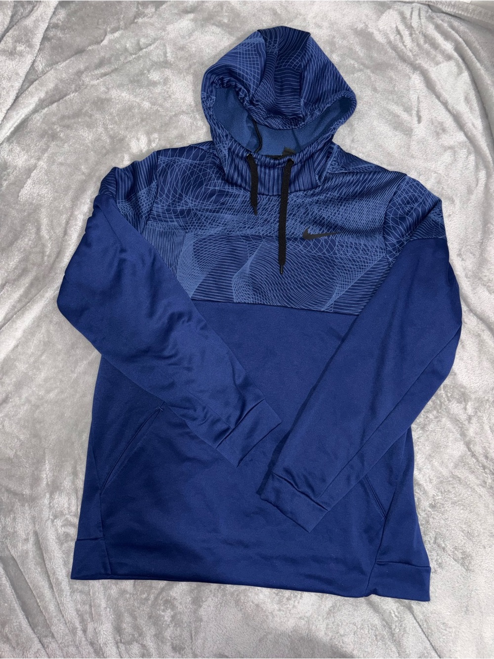 Nike Men's Blue Hoodie Pullover Sweatshirt Sz XL Tall